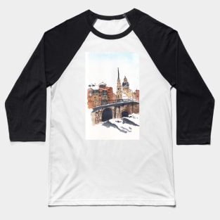 Snowy Sant Petersburg Baseball T-Shirt